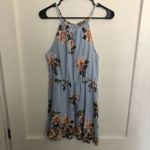 Light blue floral dress